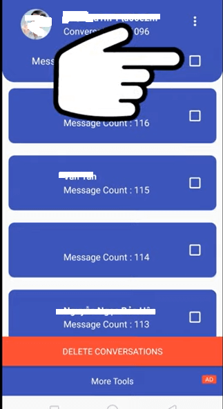 Cách xóa nhiều tin nhắn trên Messenger bằng điện thoại