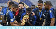 Các đội vô địch World Cup trong lịch sử và số lần vô địch