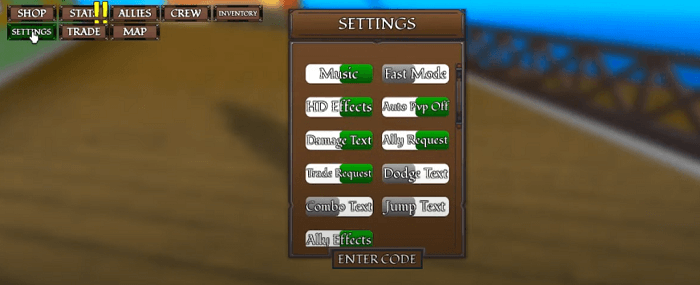 Cách nhập code King Legacy