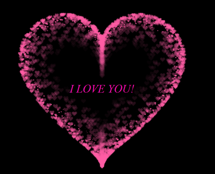 Code trải tim đập có chữ