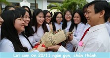 101 Lời cảm ơn 20/11 gửi đến phụ huynh và học sinh hay nhất
