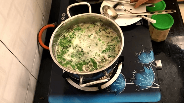 Cách nấu canh rươi rau cải