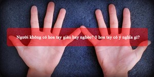 Người không có hoa tay giàu hay nghèo? 0 hoa tay có ý nghĩa gì?