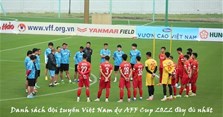 Danh sách đội tuyển Việt Nam dự AFF Cup 2022 đầy đủ nhất