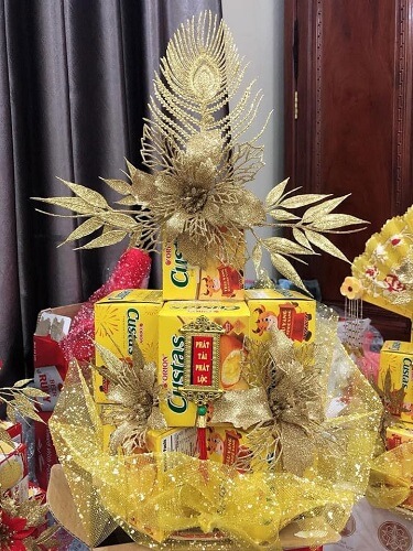 Mẫu tháp bánh tài lộc số 5