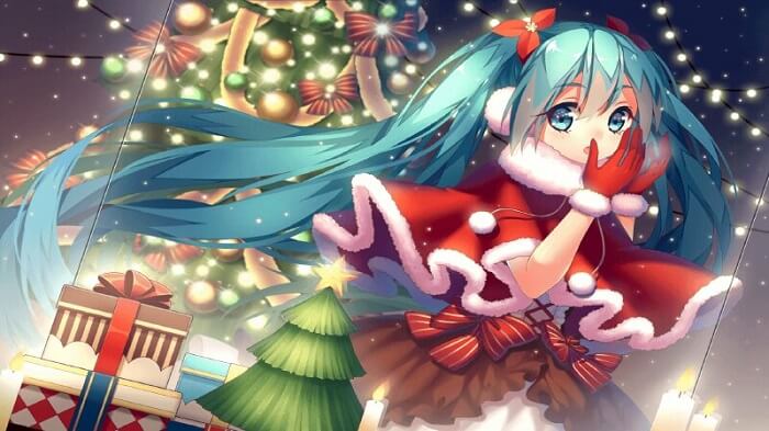 hình nền anime giáng sinh