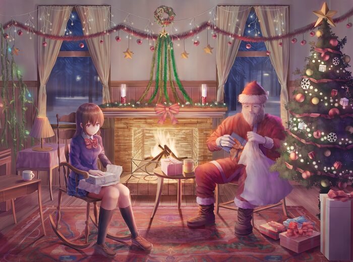 hình anime noel