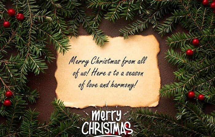 Thiệp chúc mừng Giáng Sinh cho thầy cô