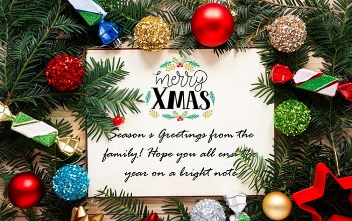 Chúc mừng Giáng Sinh cho thầy cô