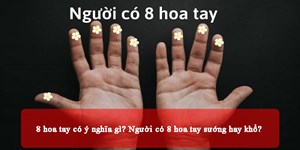 8 hoa tay có ý nghĩa gì? Người có 8 hoa tay sướng hay khổ?