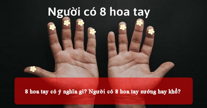 8 hoa tay có ý nghĩa gì? Người có 8 hoa tay sướng hay khổ?