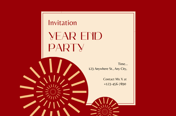 Thiệp mời tất niên đẹp nhất