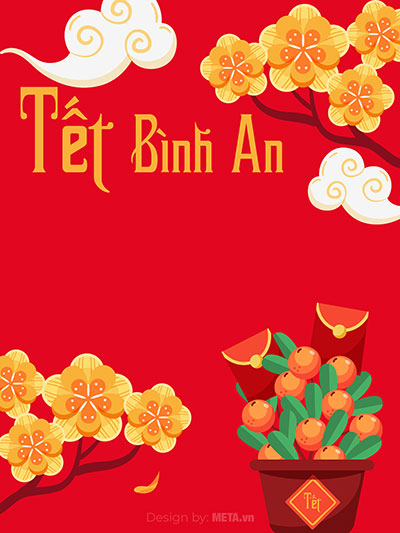 thiệp chúc tết bình an