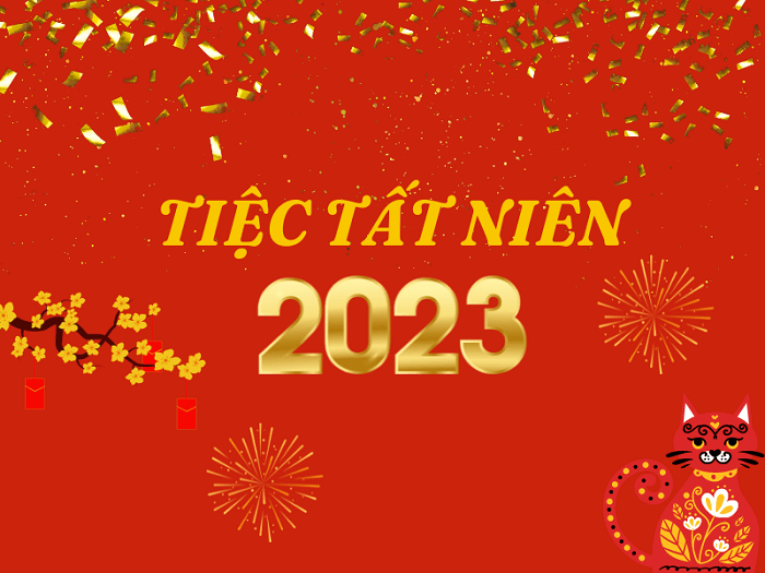 Mẫu background tiệc tất niên 2023 đẹp nhất