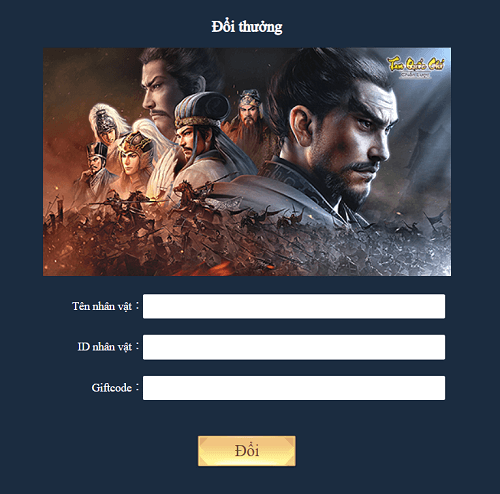 Cách nhập code Tam Quốc Chí Chiến Lược
