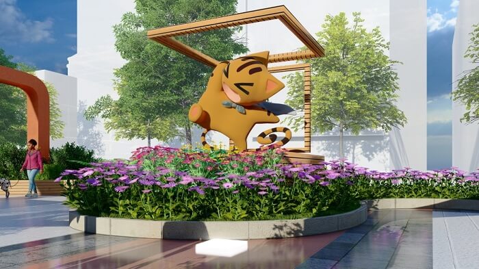 Đường hoa Nguyễn Huệ Tết Quý Mão