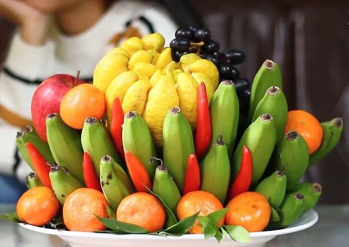 Gợi ý mâm cúng Ông Công Ông Táo bằng hoa quả