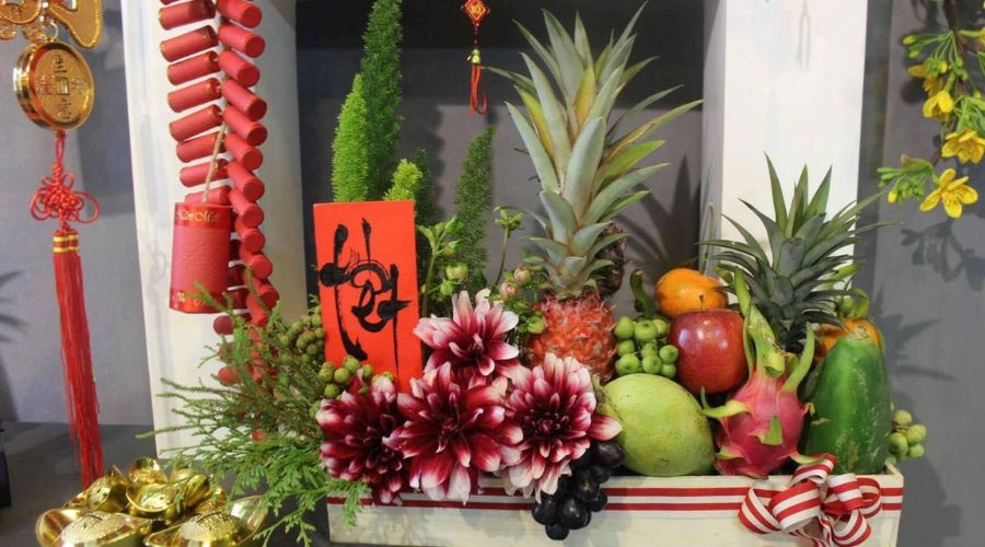 Mâm ngũ quả ngày Tết đúng phong tục truyền thống