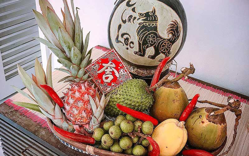 Mâm ngũ quả ngày Tết đúng phong tục truyền thống