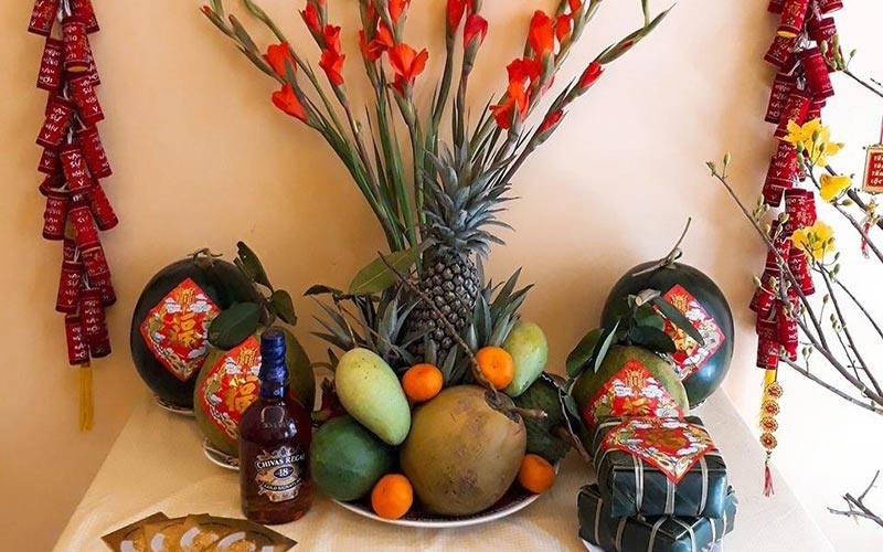 Mâm ngũ quả ngày Tết đúng phong tục truyền thống