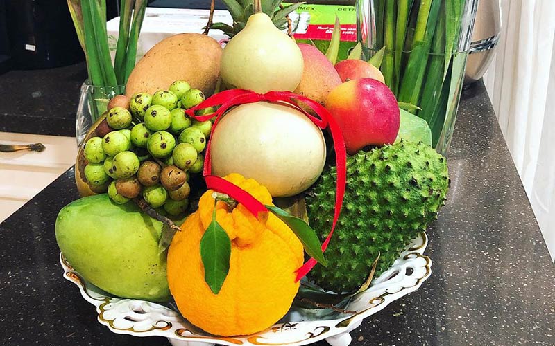 Mâm ngũ quả ngày Tết đúng phong tục truyền thống