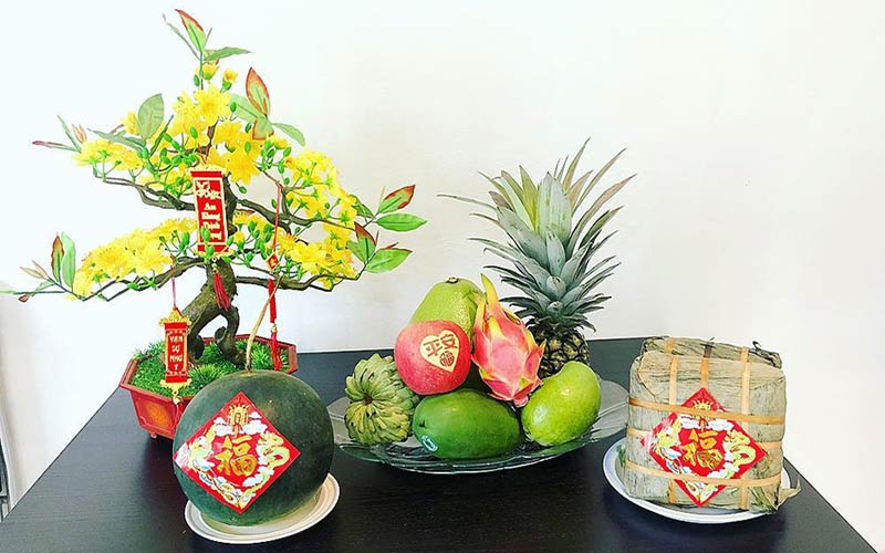 Mâm ngũ quả ngày Tết đúng phong tục truyền thống