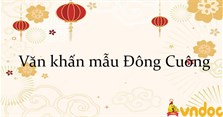 Văn khấn mẫu Đông Cuông