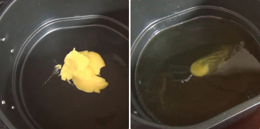 Cho bơ lạt vào nồi chiên không dầu