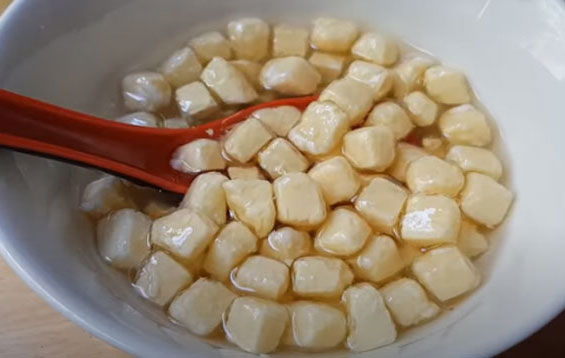 Cách làm trân châu phô mai không cần đường bột