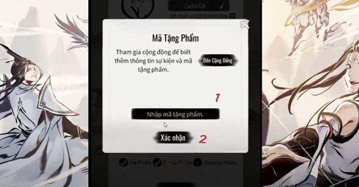 Cách nhập code Nhất Niệm Tiêu Dao