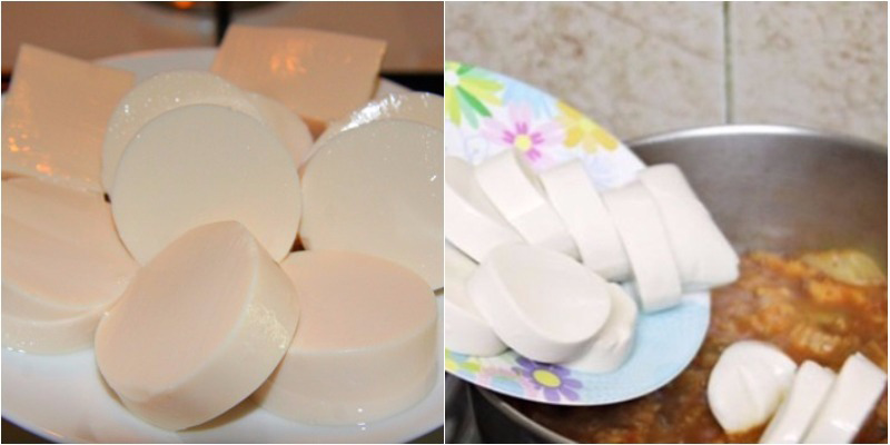 Nấu đậu phụ non