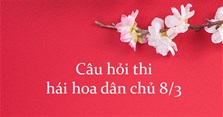 Câu hỏi thi hái hoa dân chủ 8/3