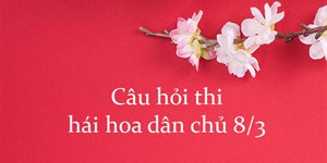 Câu hỏi thi hái hoa dân chủ 8/3