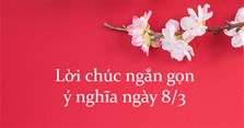 Lời chúc ngắn gọn ý nghĩa ngày 8/3
