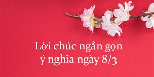 Lời chúc ngắn gọn ý nghĩa ngày 8/3