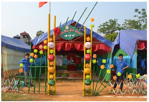 Tổng hợp mẫu cổng trại 26/3 đẹp nhất