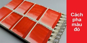Trộn màu gì ra màu đỏ? 3 Cách pha màu đỏ lên màu chuẩn