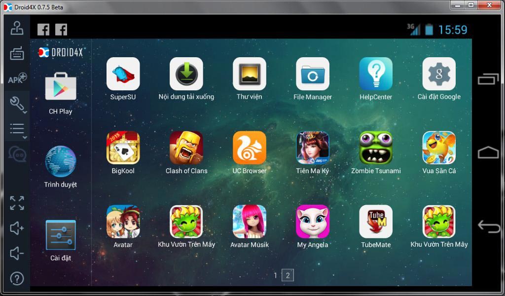 Phần mềm giả lập Droid4x