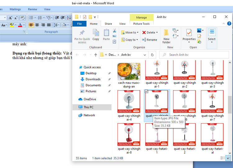 Cách chèn hình ảnh vào Word bằng thao tác kéo - thả