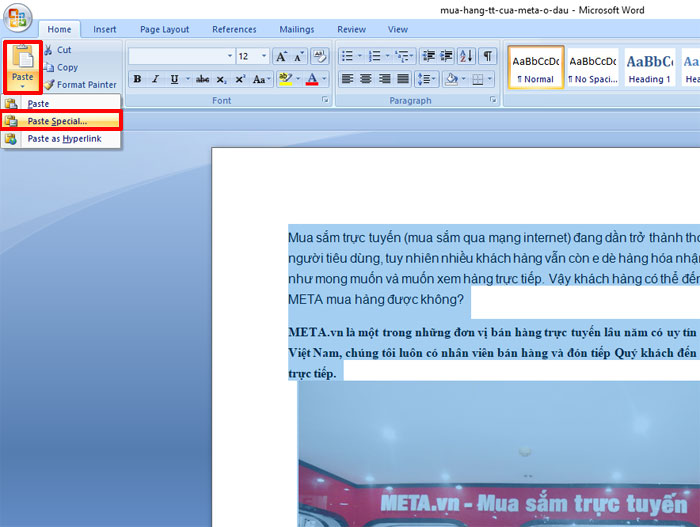 Cách chuyển Word sang ảnh đơn giản trên Microsoft Word