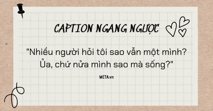 Caption ngang ngược hay nhất