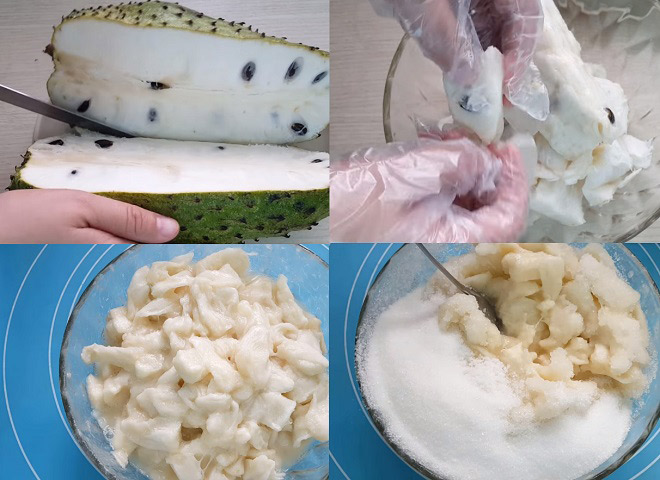 Sơ chế mãng cầu