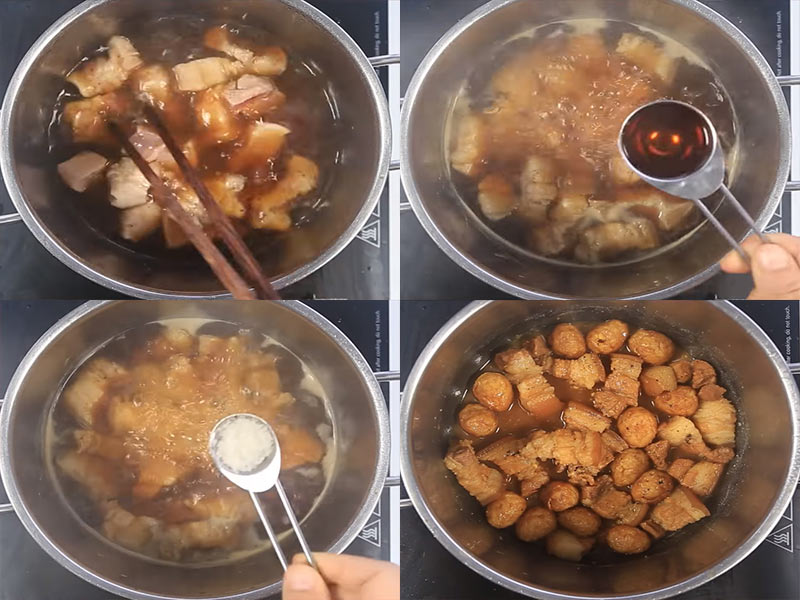 Cách kho thịt kho tàu không cần nước dừa