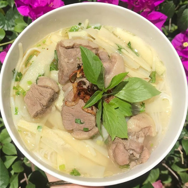 Thành phẩm món bún măng vịt tươi