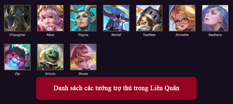 Tướng trợ thủ trong Liên Quân