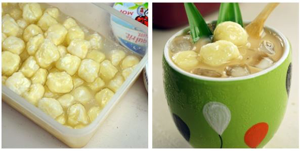 Thành phẩm món thạch phô mai con bò cười