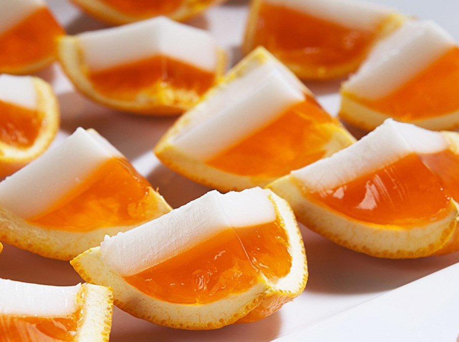 Thành phẩm món thạch trái cây nhiều tầng