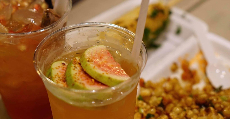 Thành phẩm món trà ổi hồng muối tôm