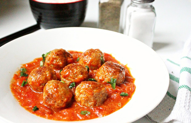 Thành phẩm món xíu mại sốt cà chua ngon