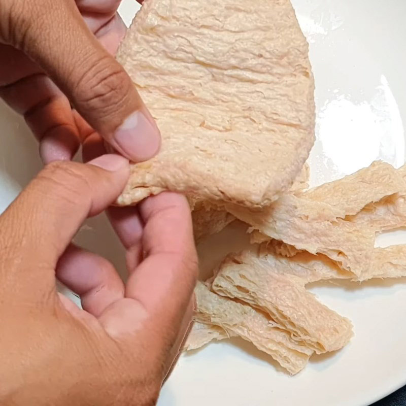 Sơ chế sườn non chay